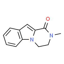 ChemSpider 2D Image | 2-Methyl-3,4-dihydropyrazino[1,2-a]indol-1(2H)-one | C12H12N2O