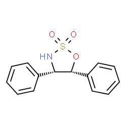 ChemSpider 2D Image | (4S,5R)-4,5-Diphenyl-1,2,3-oxathiazolidine 2,2-dioxide | C14H13NO3S