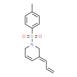 ChemSpider 2D Image | (3E)-1-[(4-Methylphenyl)sulfonyl]-3-(2-propen-1-ylidene)-1,2,3,6-tetrahydropyridine | C15H17NO2S