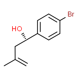 ChemSpider 2D Image | (1R)-1-(4-Bromophenyl)-3-methyl-3-buten-1-ol | C11H13BrO