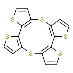 ChemSpider 2D Image | Tetrakisthieno[3,2-b:2',3'-d:3'',2''-g:2''',3'''-i][1,6]dithiecine | C16H8S6