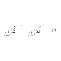 ChemSpider 2D Image | (3S,8S,9S,10R,13R,14S,17R)-17-[(1R)-1,5-dimethylhexyl]-10,13-dimethyl-2,3,4,7,8,9,11,12,14,15,16,17-dodecahydro-1H-cyclopenta[a]phenanthren-3-ol;4-iodophenol | C60H97IO3