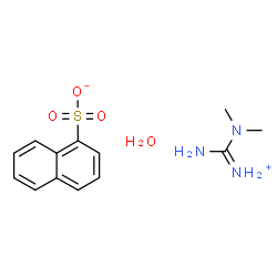 ChemSpider 2D Image | (Dimethylamino)(imino)methanaminium 1-naphthalenesulfonate hydrate (1:1:1) | C13H19N3O4S