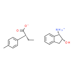ChemSpider 2D Image | (1S,2R)-2-Hydroxy-1-indanaminium (2R)-2-(4-methylphenyl)butanoate | C20H25NO3