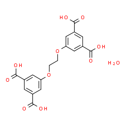 ChemSpider 2D Image | 5,5'-[1,2-Ethanediylbis(oxy)]diisophthalic acid hydrate (1:1) | C18H16O11
