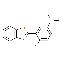 ChemSpider 2D Image | 2-(1,3-Benzothiazol-2-yl)-4-(dimethylamino)phenol | C15H14N2OS