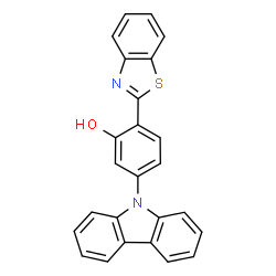 ChemSpider 2D Image | 2-(1,3-Benzothiazol-2-yl)-5-(9H-carbazol-9-yl)phenol | C25H16N2OS