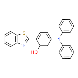 ChemSpider 2D Image | 2-(1,3-Benzothiazol-2-yl)-5-(diphenylamino)phenol | C25H18N2OS