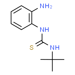 ChemSpider 2D Image | 1-(2-Aminophenyl)-3-(2-methyl-2-propanyl)thiourea | C11H17N3S