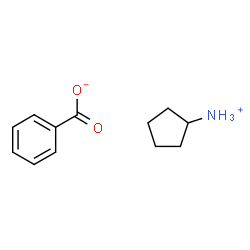 ChemSpider 2D Image | Cyclopentanaminium benzoate | C12H17NO2