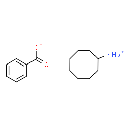 ChemSpider 2D Image | Cyclooctanaminium benzoate | C15H23NO2