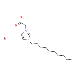 ChemSpider 2D Image | 3-(Carboxymethyl)-1-decyl-1H-imidazol-3-ium bromide | C15H27BrN2O2