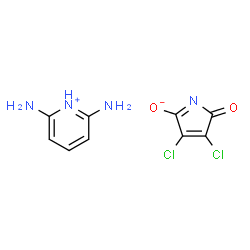 ChemSpider 2D Image | 2,6-Diaminopyridinium 3,4-dichloro-2-oxo-2H-pyrrol-5-olate | C9H8Cl2N4O2