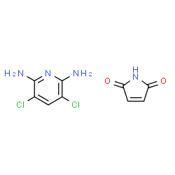 ChemSpider 2D Image | 1H-Pyrrole-2,5-dione - 3,5-dichloro-2,6-pyridinediamine (1:1) | C9H8Cl2N4O2
