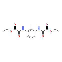 ChemSpider 2D Image | Diethyl 2,2'-[(2-methyl-1,3-phenylene)diimino]bis(oxoacetate) | C15H18N2O6