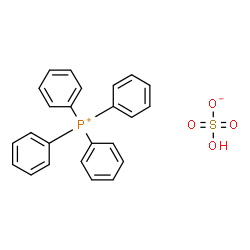 ChemSpider 2D Image | Tetraphenylphosphonium hydrogen sulfate | C24H21O4PS