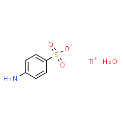 ChemSpider 2D Image | Thallium(1+) 4-aminobenzenesulfonate hydrate (1:1:1) | C6H8NO4STl