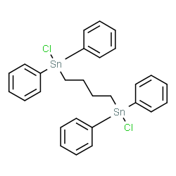 ChemSpider 2D Image | 1,4-Butanediylbis[chloro(diphenyl)stannane] | C28H28Cl2Sn2
