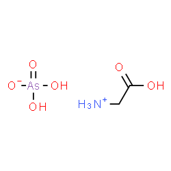 ChemSpider 2D Image | Carboxymethanaminium dihydrogen arsenate | C2H8AsNO6