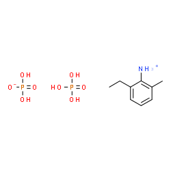ChemSpider 2D Image | 2-Ethyl-6-methylanilinium dihydrogen phosphate phosphoric acid (1:1:1) | C9H19NO8P2