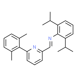 ChemSpider 2D Image | (E)-N-(2,6-Diisopropylphenyl)-1-[6-(2,6-dimethylphenyl)-2-pyridinyl]methanimine | C26H30N2