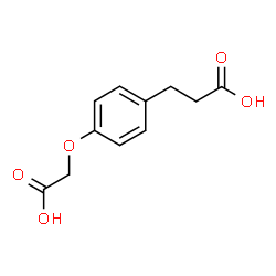 ChemSpider 2D Image | 3-[4-(Carboxymethoxy)phenyl]propanoic acid | C11H12O5