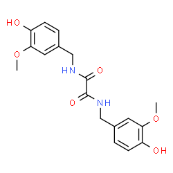 ChemSpider 2D Image | N,N'-Bis(4-hydroxy-3-methoxybenzyl)ethanediamide | C18H20N2O6