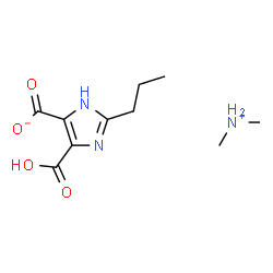 ChemSpider 2D Image | N-Methylmethanaminium 4-carboxy-2-propyl-1H-imidazole-5-carboxylate | C10H17N3O4