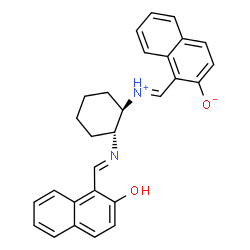 ChemSpider 2D Image | 1-[(E)-{[(1R,2R)-2-{(E)-[(2-Hydroxy-1-naphthyl)methylene]amino}cyclohexyl]iminio}methyl]-2-naphthalenolate | C28H26N2O2