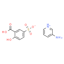 ChemSpider 2D Image | 3-Aminopyridinium 3-carboxy-4-hydroxybenzenesulfonate | C12H12N2O6S