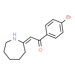 ChemSpider 2D Image | (2E)-2-(2-Azepanylidene)-1-(4-bromophenyl)ethanone | C14H16BrNO