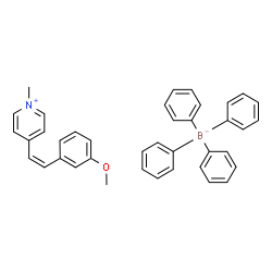 ChemSpider 2D Image | 4-[(Z)-2-(3-Methoxyphenyl)vinyl]-1-methylpyridinium tetraphenylborate(1-) | C39H36BNO