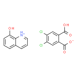 ChemSpider 2D Image | 8-Hydroxyquinolinium 2-carboxy-4,5-dichlorobenzoate | C17H11Cl2NO5