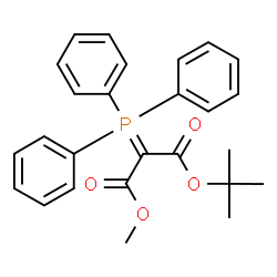 ChemSpider 2D Image | Methyl 2-methyl-2-propanyl (triphenylphosphoranylidene)malonate | C26H27O4P