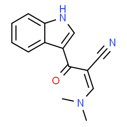ChemSpider 2D Image | (2Z)-3-(Dimethylamino)-2-(1H-indol-3-ylcarbonyl)acrylonitrile | C14H13N3O