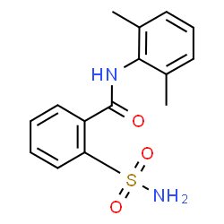 ChemSpider 2D Image | N-(2,6-Dimethylphenyl)-2-sulfamoylbenzamide | C15H16N2O3S