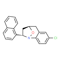 ChemSpider 2D Image | (9R,11S)-5-Chloro-11-(1-naphthyl)-12-oxa-1-azatricyclo[7.2.1.0~2,7~]dodeca-2,4,6-triene | C20H16ClNO