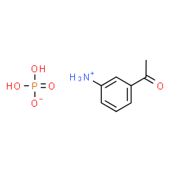 ChemSpider 2D Image | 3-Acetylanilinium dihydrogen phosphate | C8H12NO5P