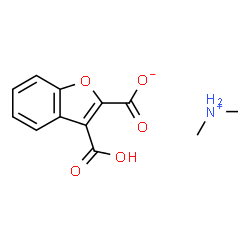 ChemSpider 2D Image | N-Methylmethanaminium 3-carboxy-1-benzofuran-2-carboxylate | C12H13NO5