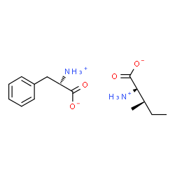 ChemSpider 2D Image | (2R,3R)-2-Ammonio-3-methylpentanoate - (2S)-2-ammonio-3-phenylpropanoate (1:1) | C15H24N2O4