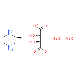 ChemSpider 2D Image | (2S)-2-Methylpiperazinediium (2S,3S)-2,3-dihydroxysuccinate hydrate (1:1:2) | C9H22N2O8