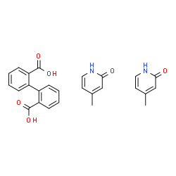 ChemSpider 2D Image | 2,2'-Biphenyldicarboxylic acid - 4-methyl-2(1H)-pyridinone (1:2) | C26H24N2O6