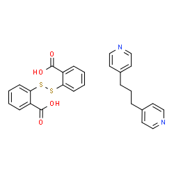 ChemSpider 2D Image | 2,2'-Disulfanediyldibenzoic acid - 4,4'-(1,3-propanediyl)dipyridine (1:1) | C27H24N2O4S2