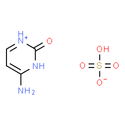 ChemSpider 2D Image | 4-Amino-2-oxo-2,3-dihydropyrimidin-1-ium hydrogen sulfate | C4H7N3O5S