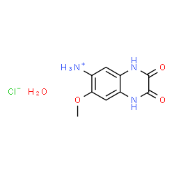 ChemSpider 2D Image | 7-Methoxy-2,3-dioxo-1,2,3,4-tetrahydro-6-quinoxalinaminium chloride hydrate (1:1:1) | C9H12ClN3O4