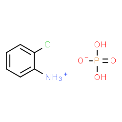 ChemSpider 2D Image | 2-Chloroanilinium dihydrogen phosphate | C6H9ClNO4P