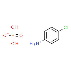 ChemSpider 2D Image | 4-Chloroanilinium dihydrogen phosphate | C6H9ClNO4P