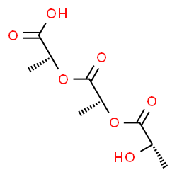 ChemSpider 2D Image | (2S)-2-{[(2S)-2-{[(2S)-2-Hydroxypropanoyl]oxy}propanoyl]oxy}propanoic acid | C9H14O7