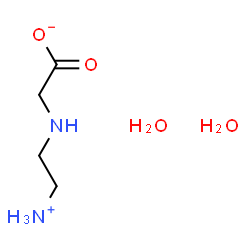 ChemSpider 2D Image | [(2-Ammonioethyl)amino]acetate dihydrate | C4H14N2O4