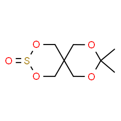 ChemSpider 2D Image | 9,9-Dimethyl-2,4,8,10-tetraoxa-3-thiaspiro[5.5]undecane 3-oxide | C8H14O5S